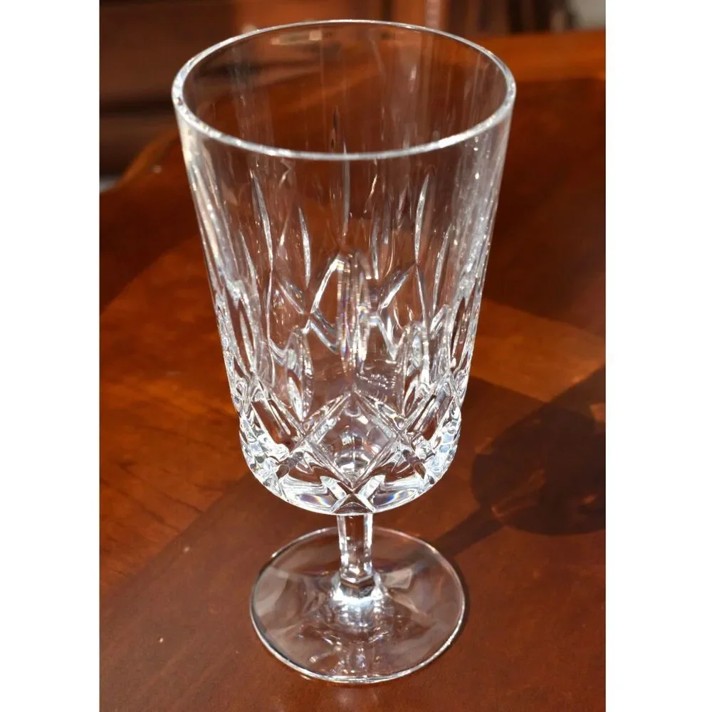 Set of 6 Vintage Gorham Crystal King Edward Iced Tea Glasses - With Original Box